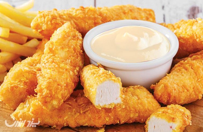 منوی انتخابی برگر، سوخاری و سیب زمینی در فست فود عالی یزد در یزد ارزان